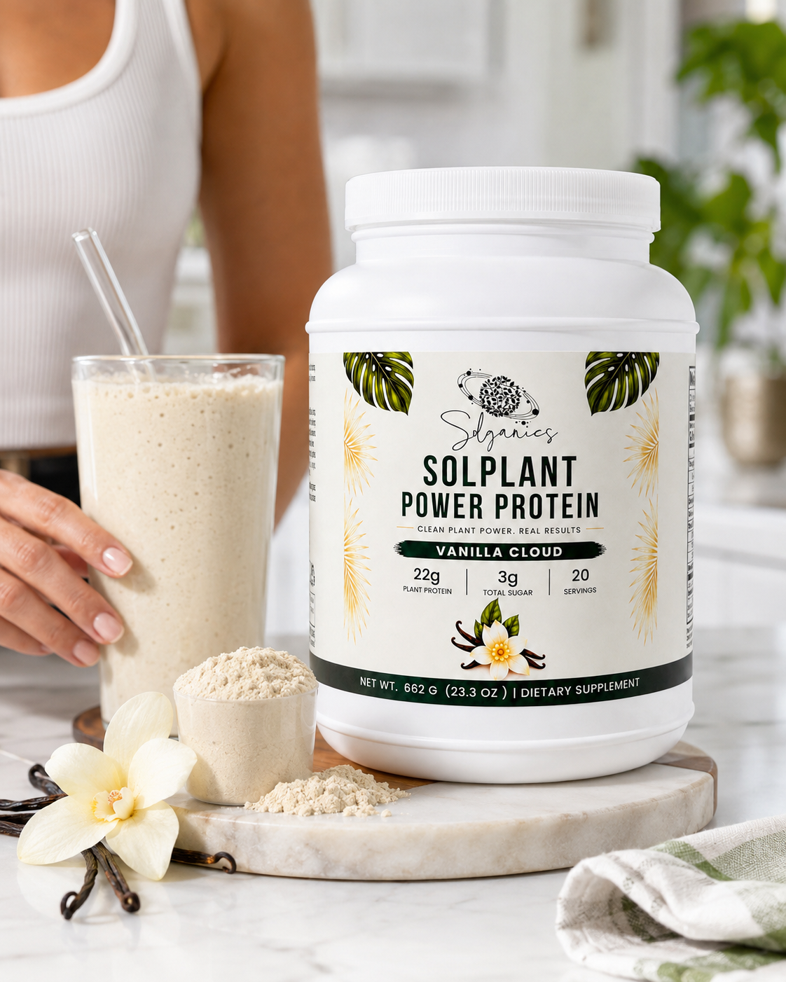 Solplant Power Protein (Vanilla Cloud)