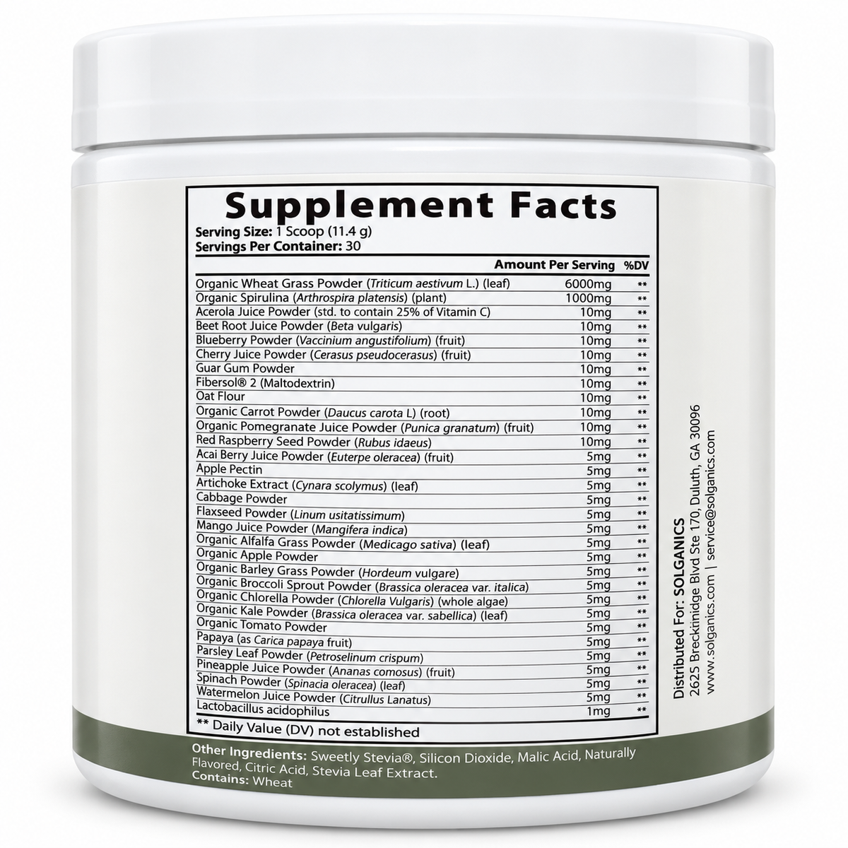 Solganics Organic Supergreens
