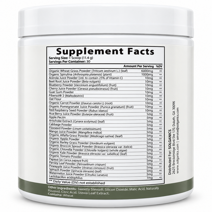 Solganics Organic Supergreens